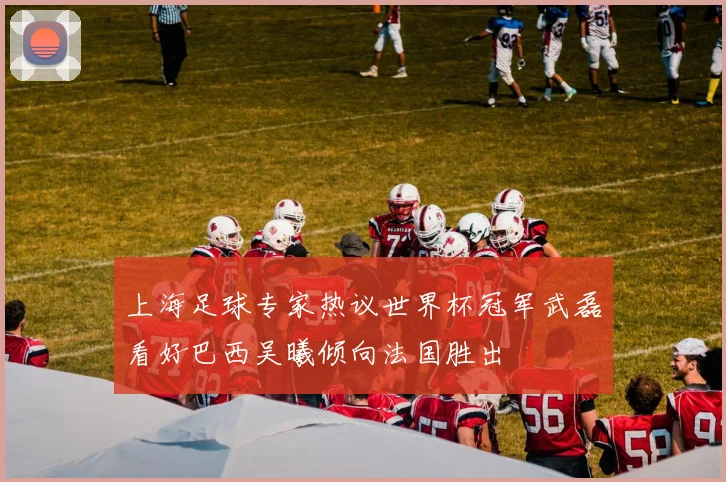 上海足球专家热议世界杯冠军武磊看好巴西吴曦倾向法国胜出